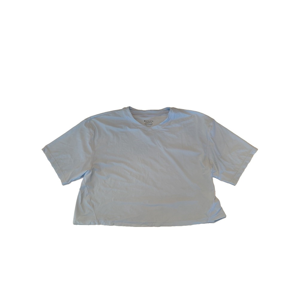 Athleta Women's Size Small Ultimate Crop Tee Blue